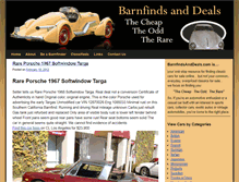 Tablet Screenshot of barnfindsanddeals.com